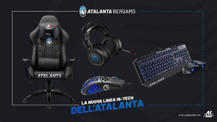 Immagine di AK, prenotabili i nuovi prodotti hi-tech firmati Atalanta in collaborazione con AK Esports