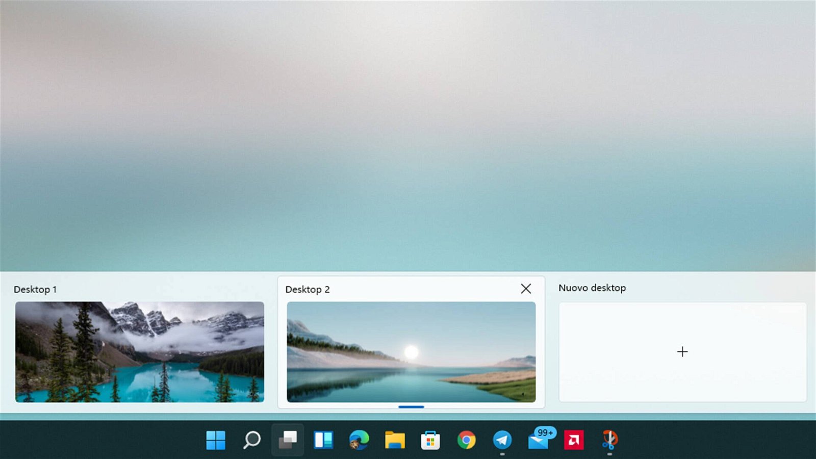 Immagine di Come impostare uno sfondo diverso per ogni desktop virtuale su Windows 11