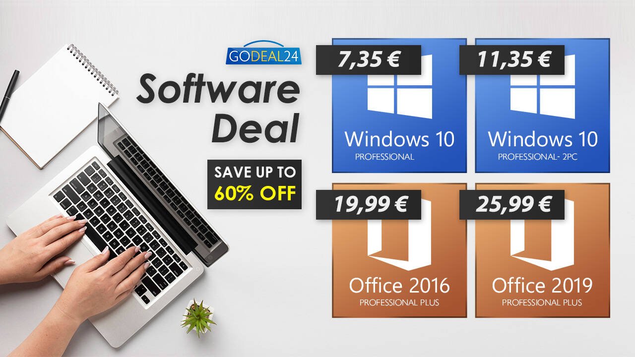 Immagine di Windows 10 a 6€, Office a soli 15€: scopri le offerte di GoDeal24