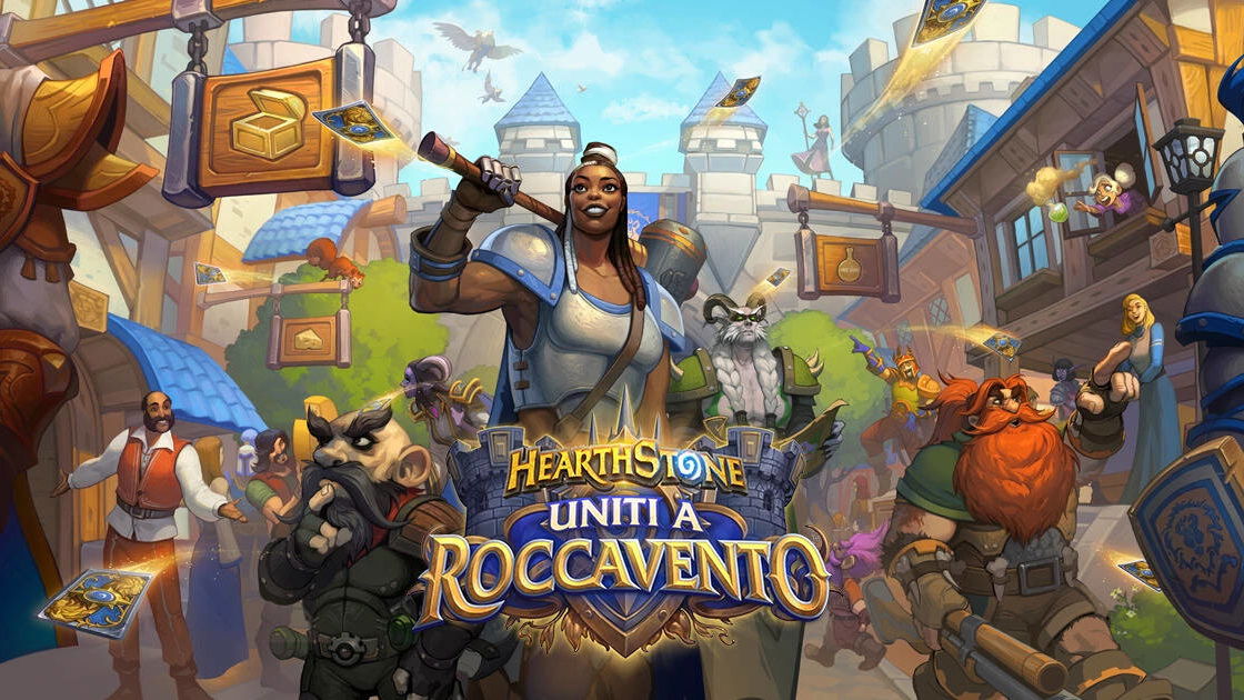 Immagine di Hearthstone Uniti a Roccavento: risparmia sulla nuova espansione con gli Amazon Coins!