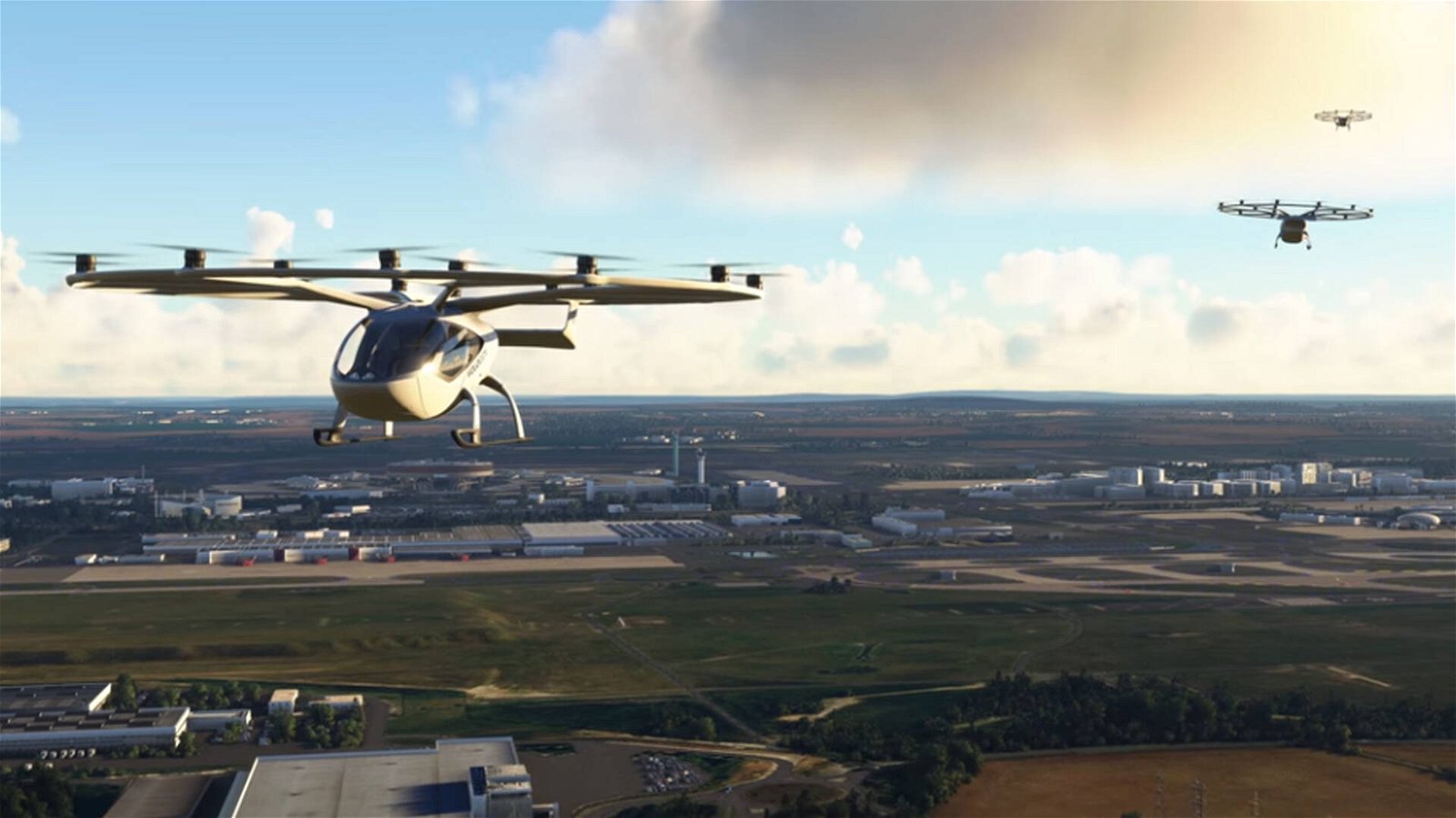 Immagine di Microsoft Flight Simulator tra aerei d'epoca, droni e gare: tutte le novità dal Gamescom 2021