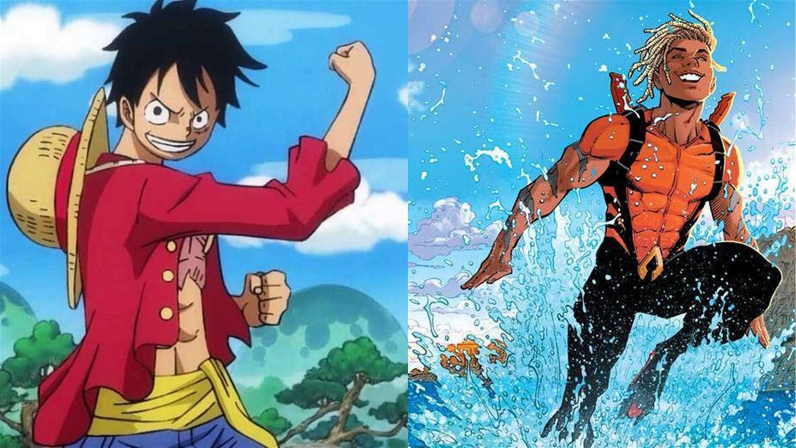 Immagine di One Piece e Aquaman si uniscono per un nuovo crossover