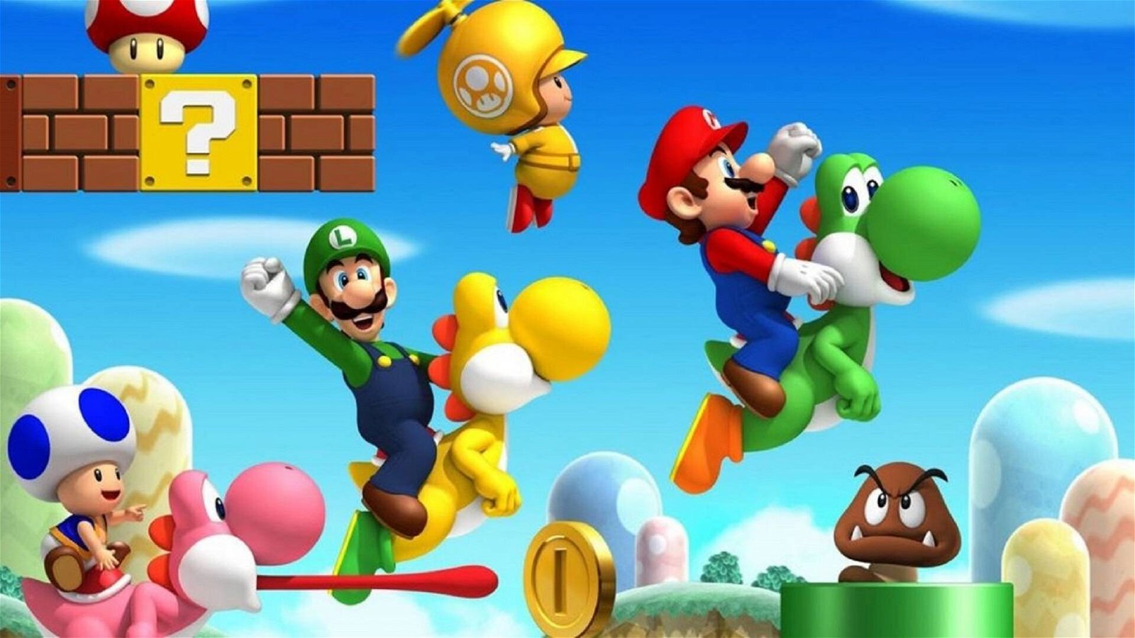 Immagine di Il primo livello di Super Mario interamente in cartone grazie a due bimbi giapponesi