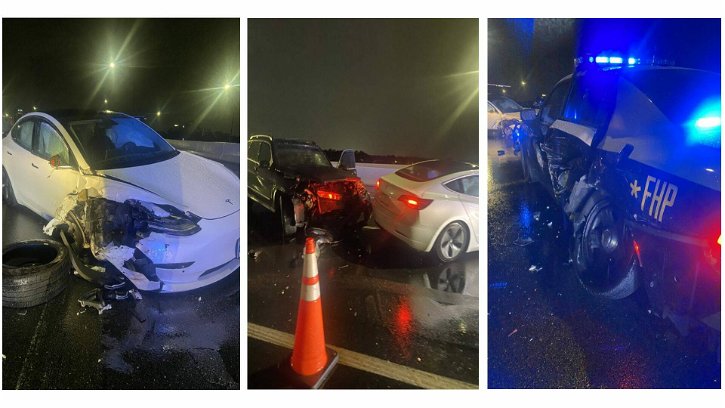 Immagine di Tesla Autopilot abbatte un'altra auto della polizia