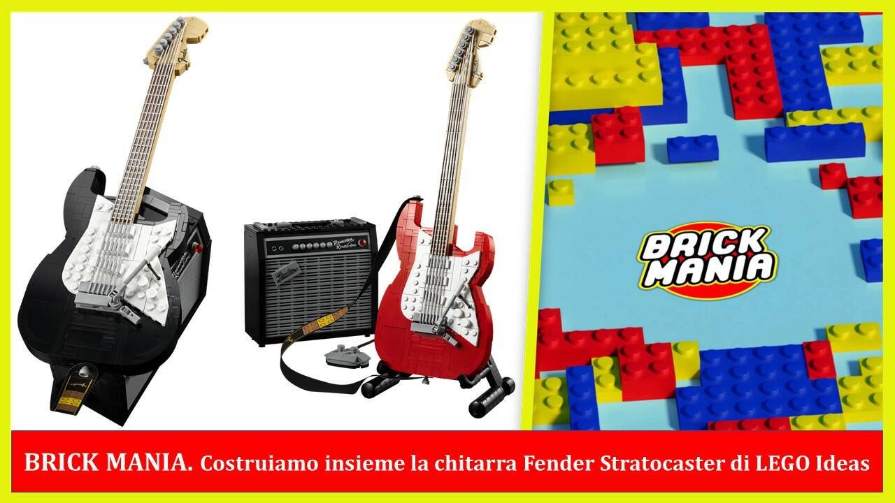 Immagine di BRICK MANIA. Costruiamo insieme la chitarra Fender Stratocaster di LEGO Ideas