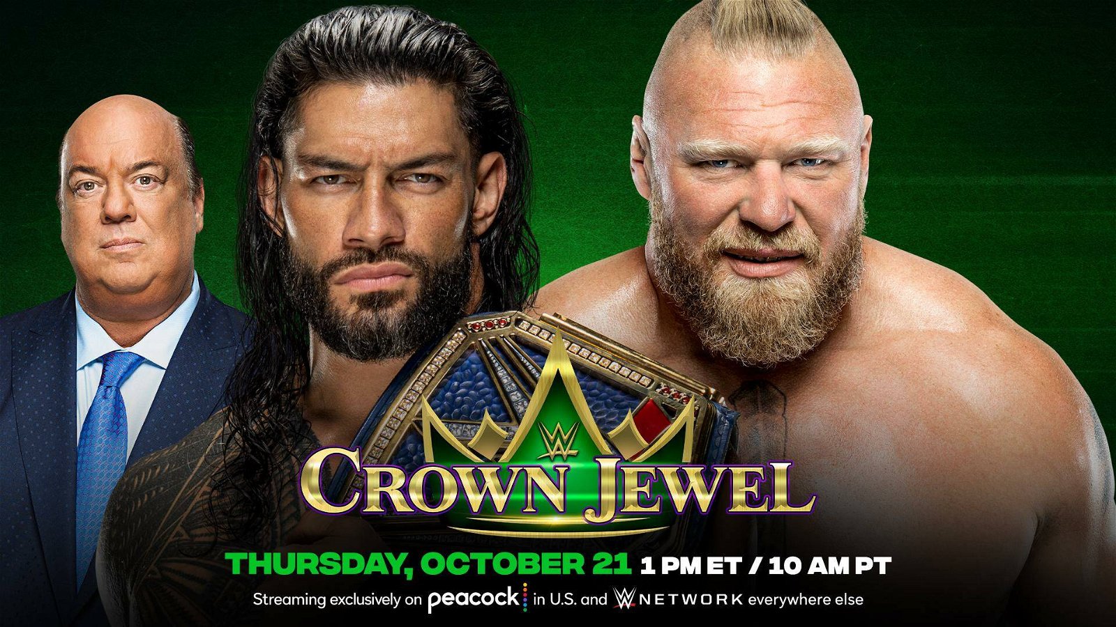 Immagine di WWE Crown Jewel: annunciato il match tra Roman Reigns e Brock Lesnar