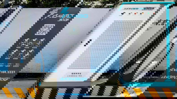 Immagine di GAC-Aion, dalla Cina la colonnina di ricarica da 480 kW