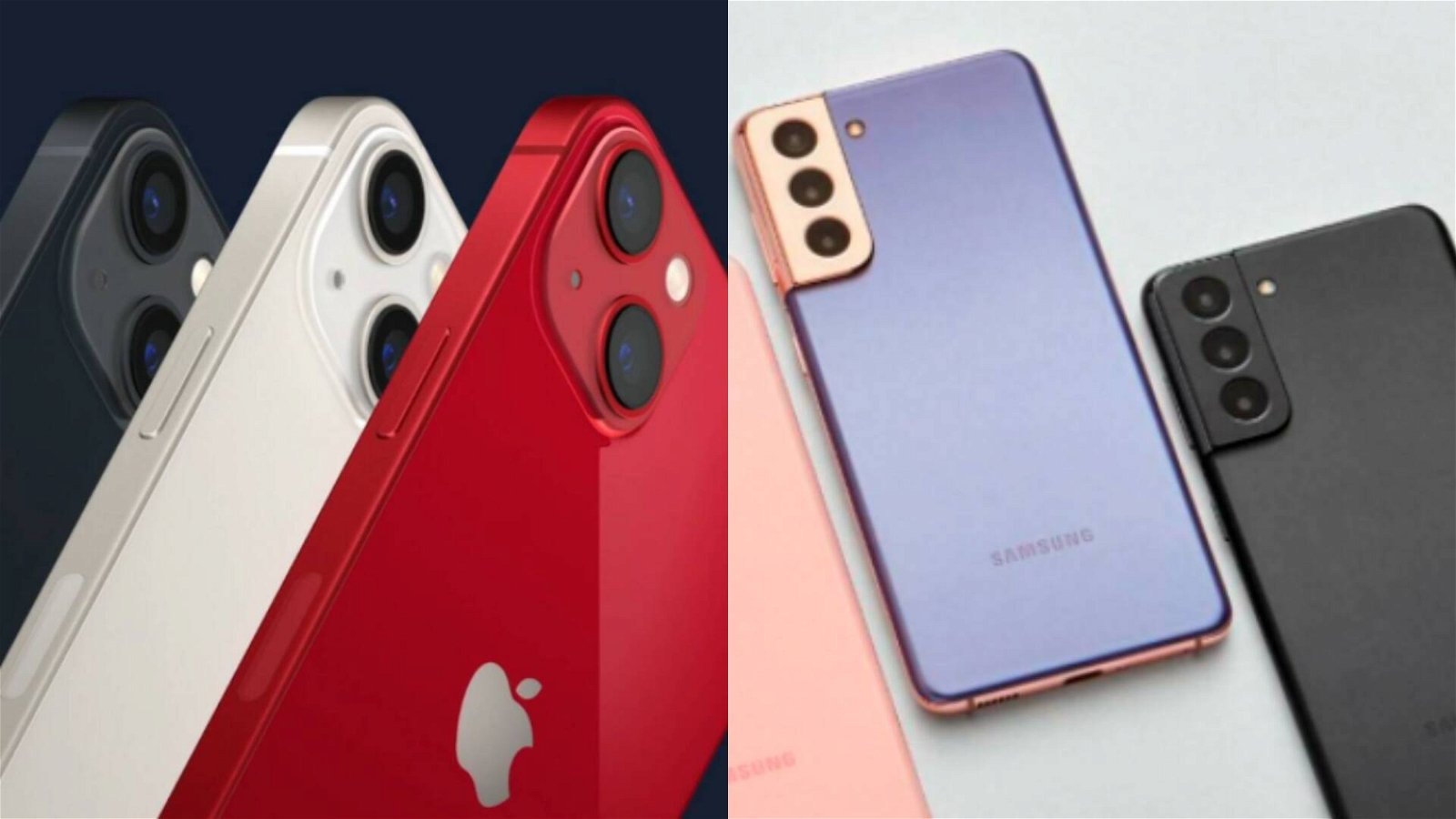 Immagine di Apple iPhone 13 vs Samsung Galaxy S21: da che parte state?