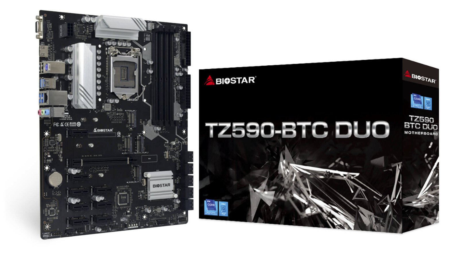 Immagine di Biostar vuole farvi minare: questa scheda madre supporta fino a 9 GPU e 10 HDD