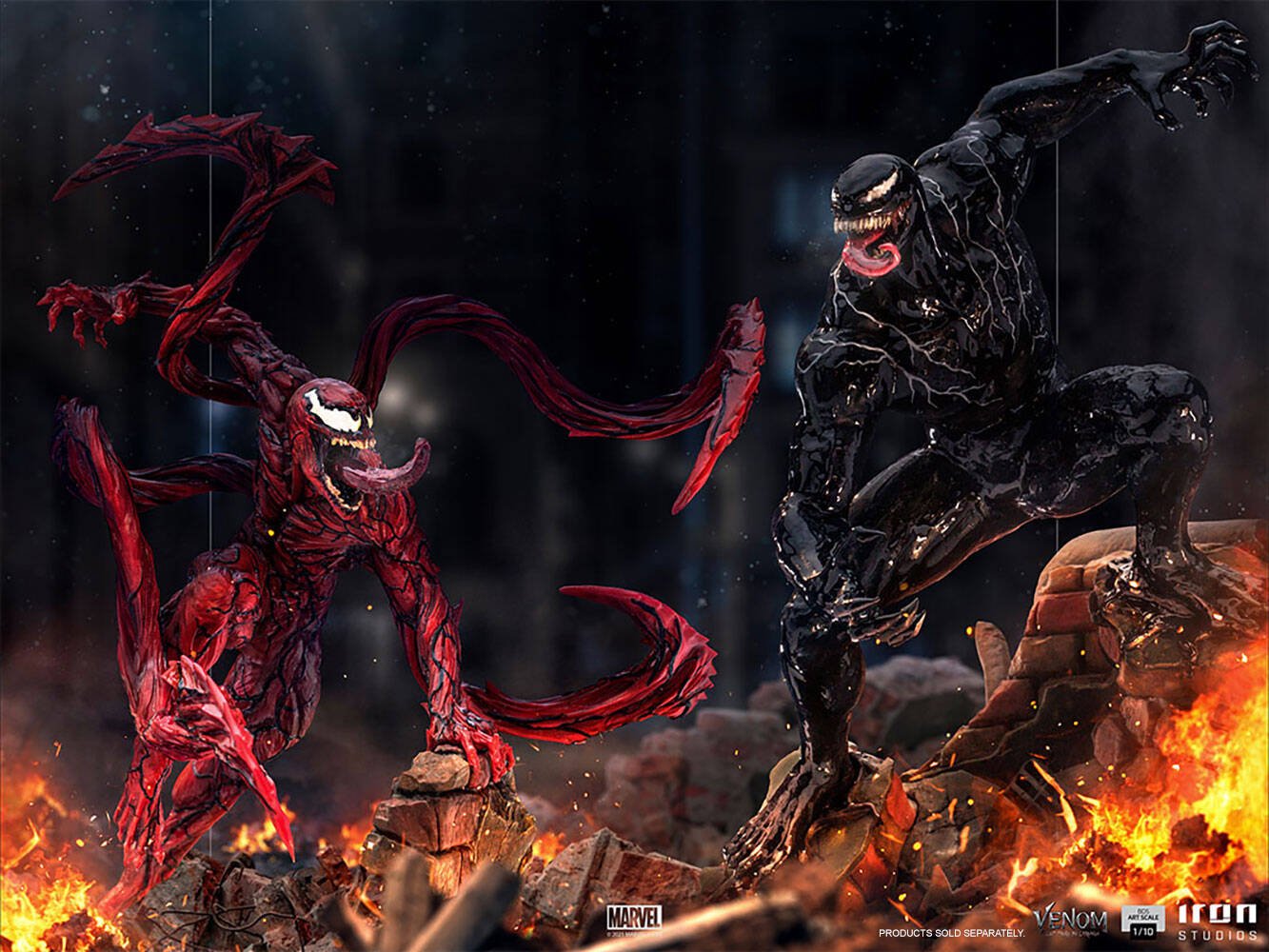Immagine di Venom: La furia di Carnage, Iron Studios presenta le statue in scala 1:10