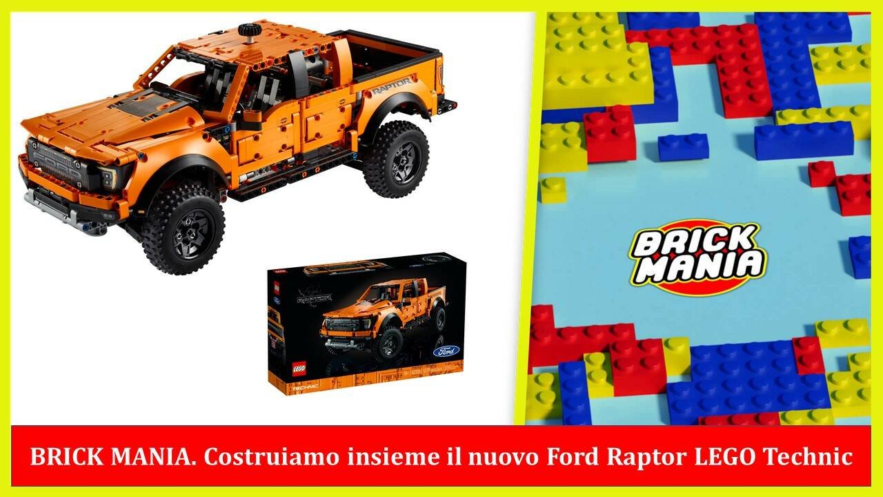Immagine di BRICK MANIA. Costruiamo insieme il nuovo Ford Raptor LEGO Technic