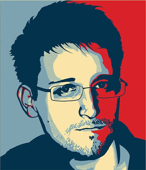 Immagine di Edward Snowden, niente scansione dell'iride in cambio di criptovalute