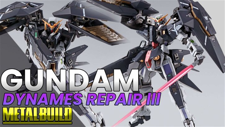 Immagine di Gundam Dynames Repair III - Metal Build di Tamashii Nations: la recensione