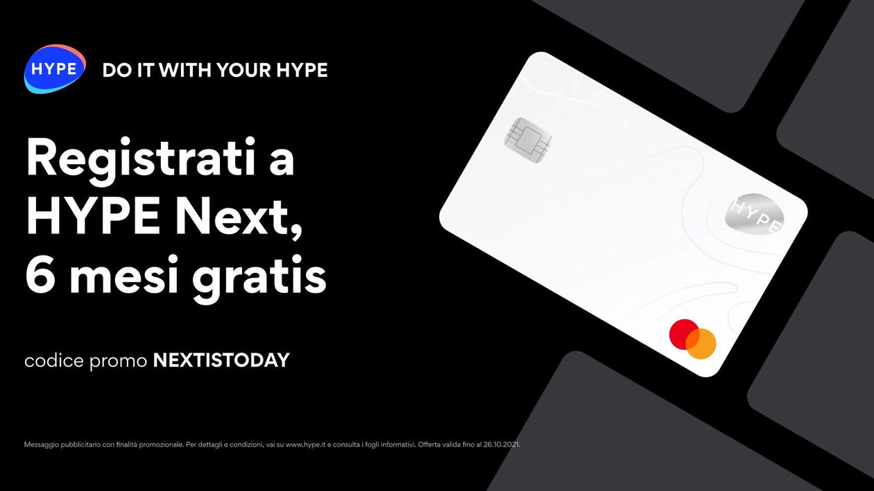 Immagine di Hype regala il conto Next a tutti i suoi clienti