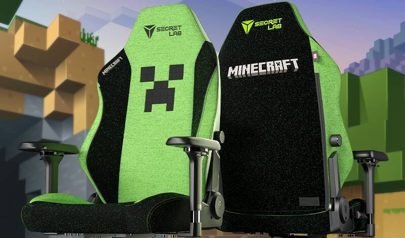 Immagine di Minecraft ha la sua sedia da gaming grazie a SecretLab