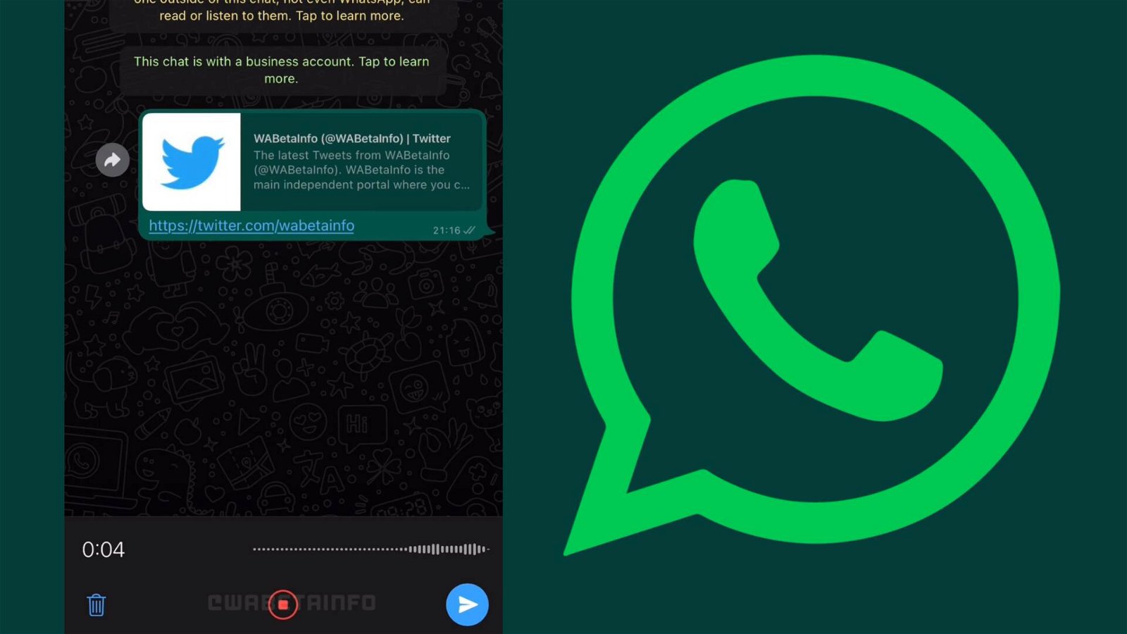 Immagine di WhatsApp, la nuova funzione dedicata a chi ama mandare messaggi vocali è ora in beta