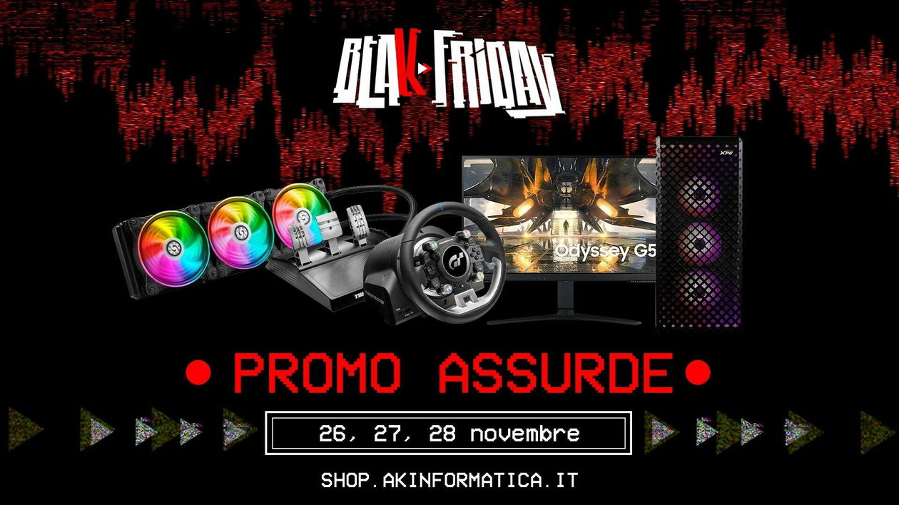 Immagine di AK Black Friday, super offerte su PC gaming e periferiche per il Black Friday