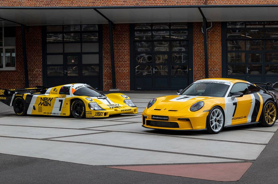 Immagine di Porsche presenta una 911 GT3 livrea Le Mans per Barilla