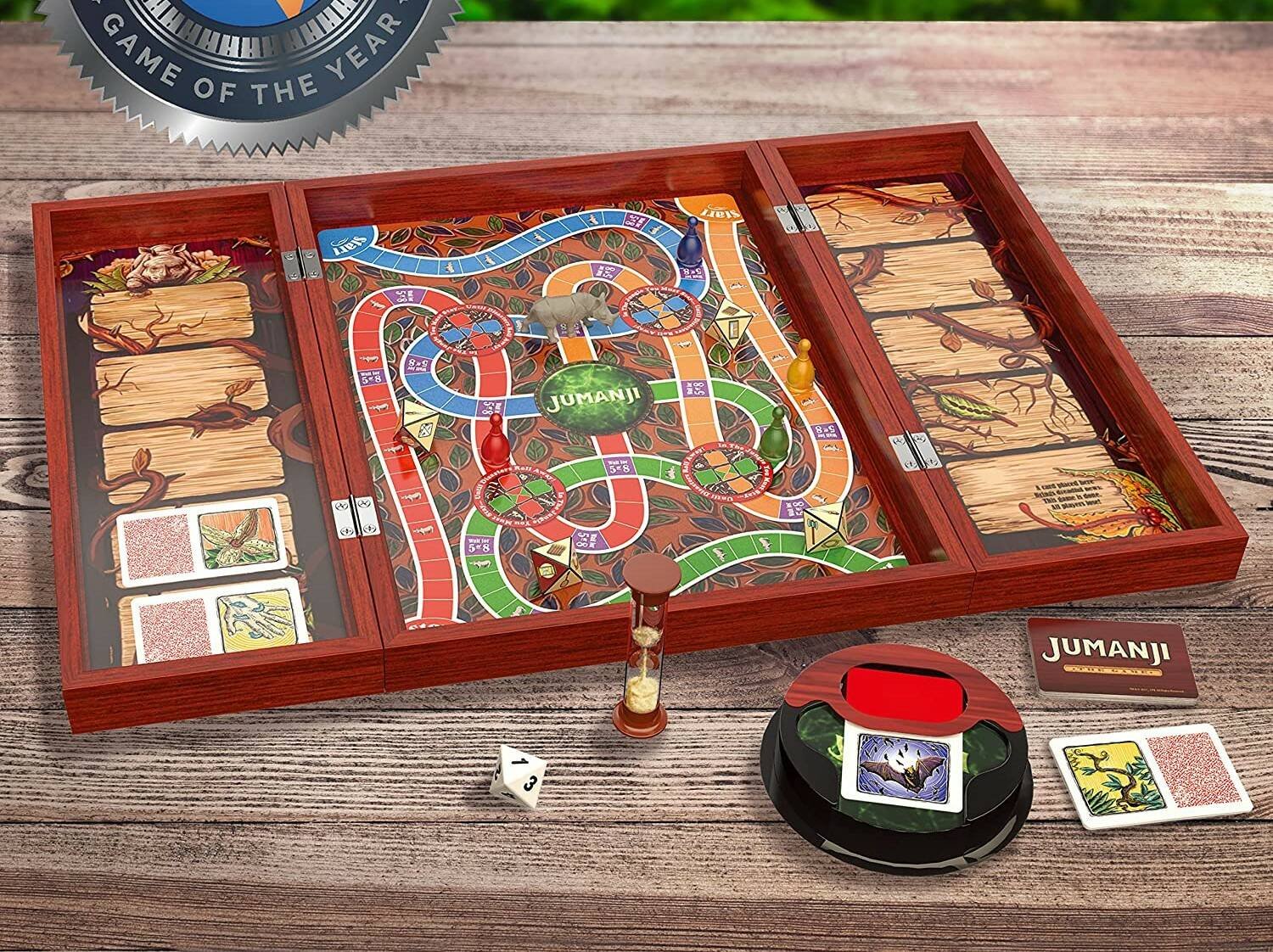 Immagine di Hai mai visto il gioco da tavolo di Jumanji? In legno autentico, è in sconto su Amazon!