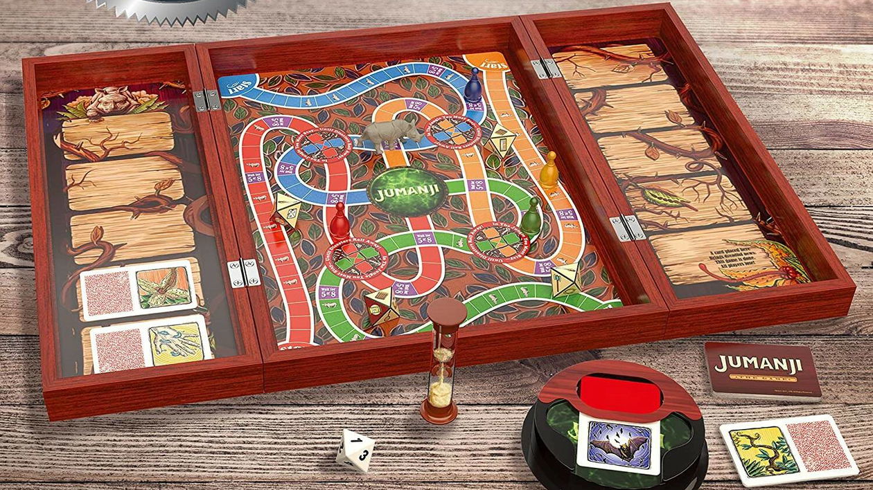 Immagine di Hai mai visto il gioco da tavolo di Jumanji? In legno autentico, è in sconto su Amazon!