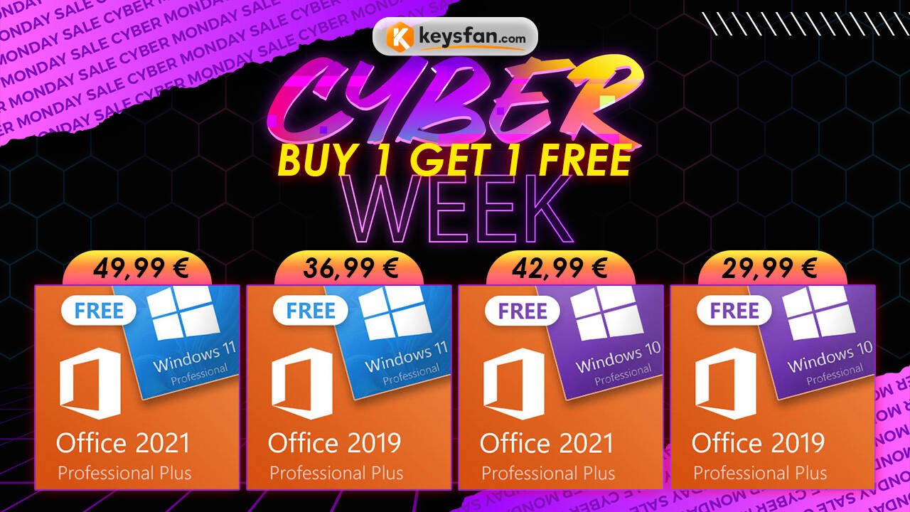 Immagine di Windows 10 e 11 sono gratis per il Cyber Monday di Keysfan