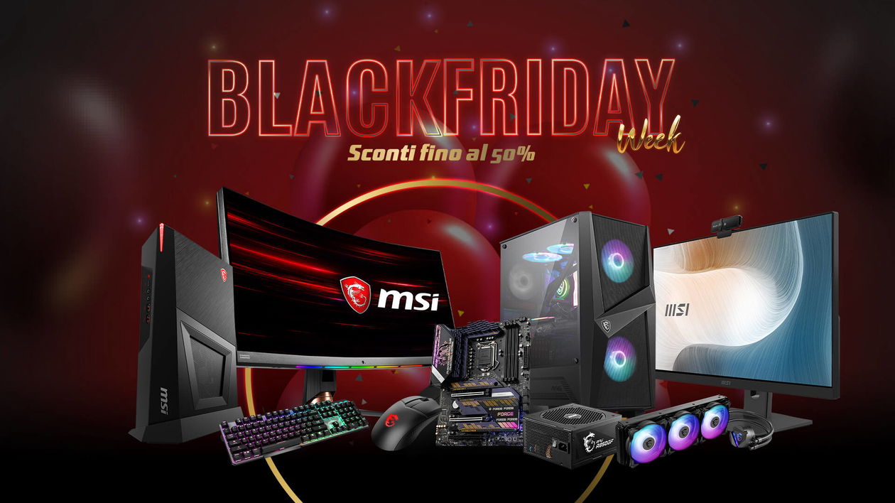 Immagine di Il Black Friday di MSI è già arrivato: ecco la Black Week!