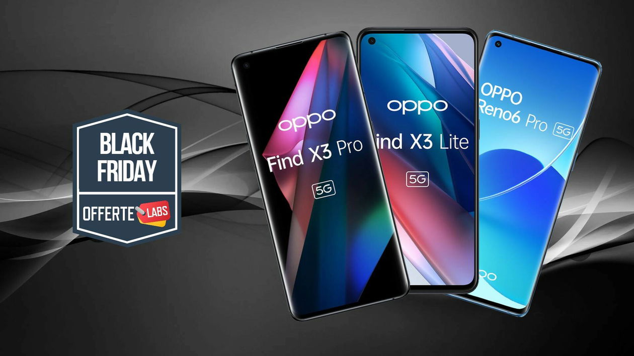 Immagine di Black Friday Oppo, le migliori offerte da tutti gli store online