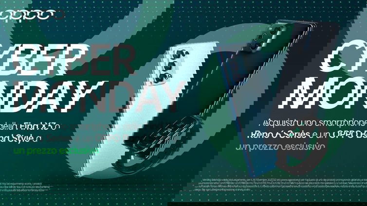 Immagine di Cyber Monday Oppo: 24 ore di offerte imperdibili