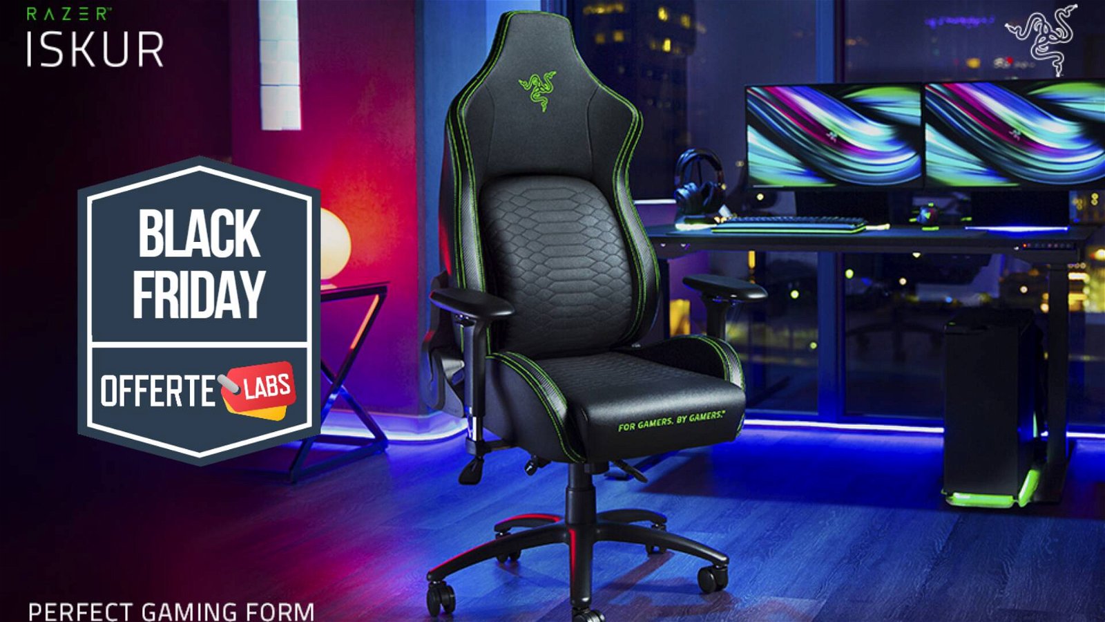 Immagine di Razer Iskur: la sedia gaming perfetta, in sconto 150€! Affare!