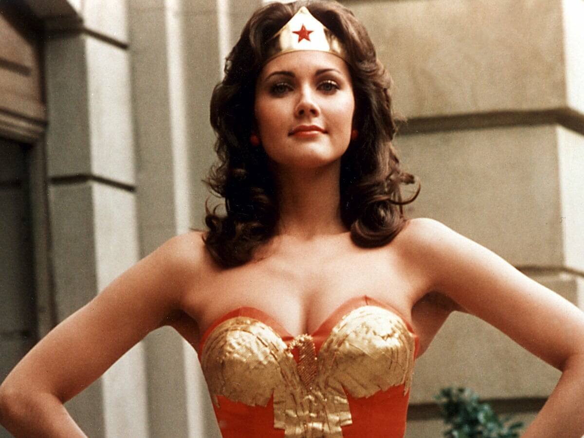 Costume donna Wonder Woman con corsetto marchio originale