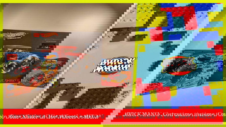 Immagine di BRICK MANIA. Costruiamo insieme il mitico Bone Shaker di Hot Wheels e MEGA!