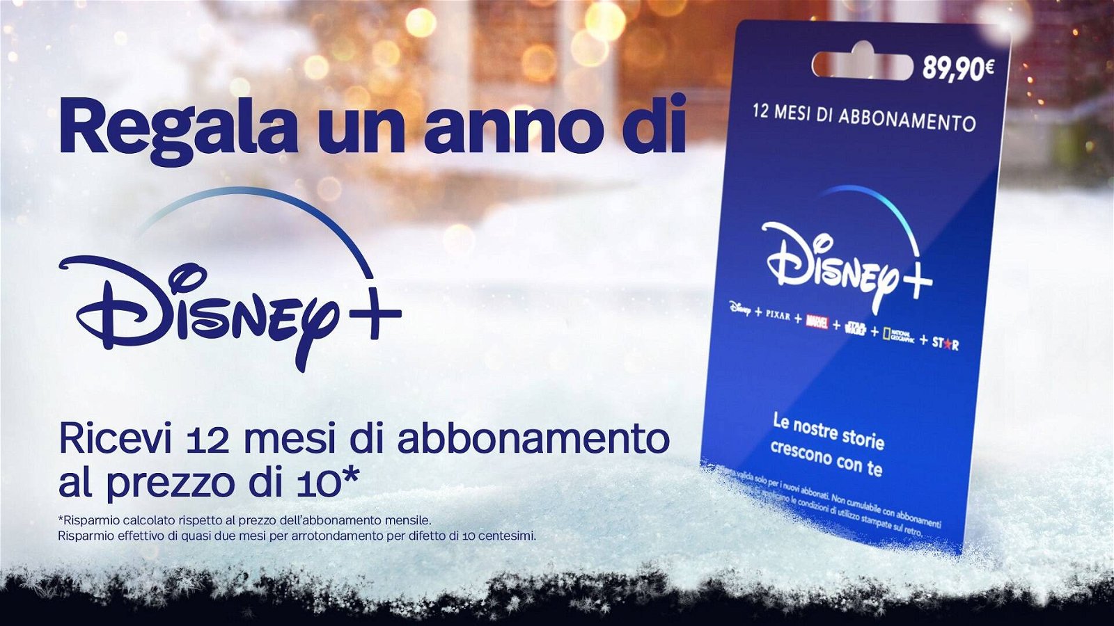 Immagine di Disney Plus Cards: regala un anno di abbonamento alla piattaforma