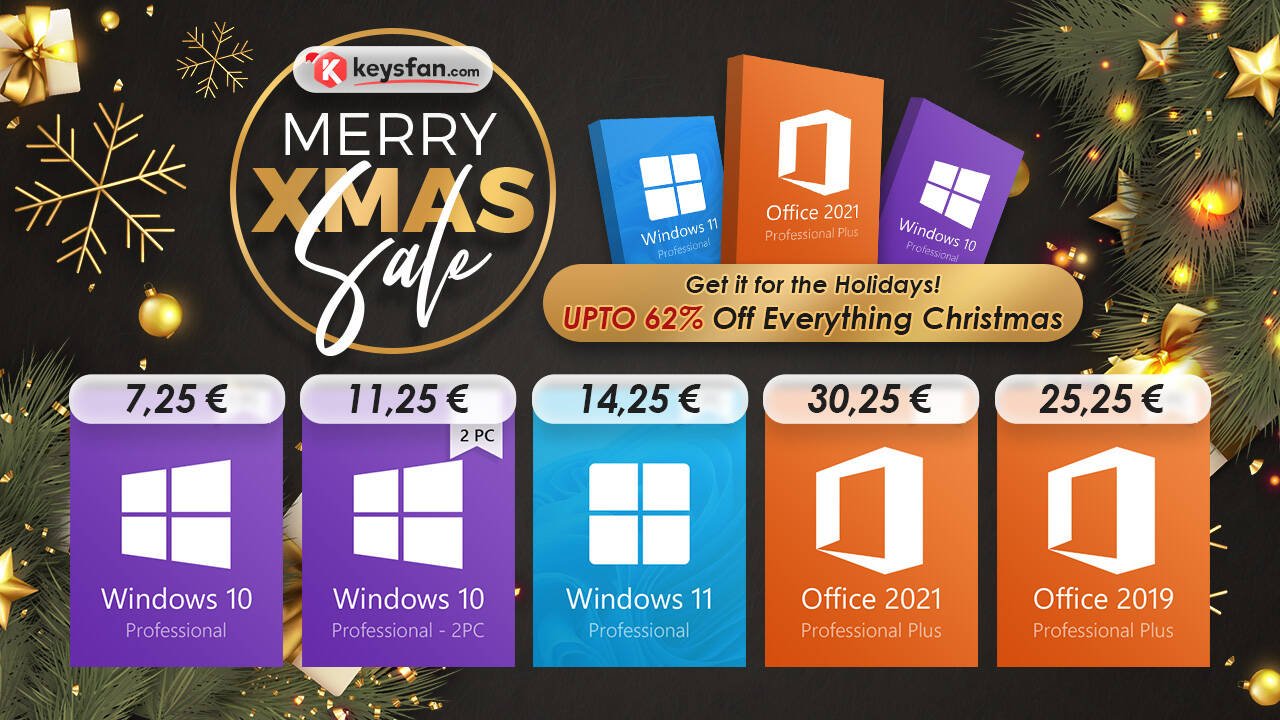 Immagine di Per i saldi di Natale Windows 10 Pro a 7,25€ e Office 2021 Pro a 15€