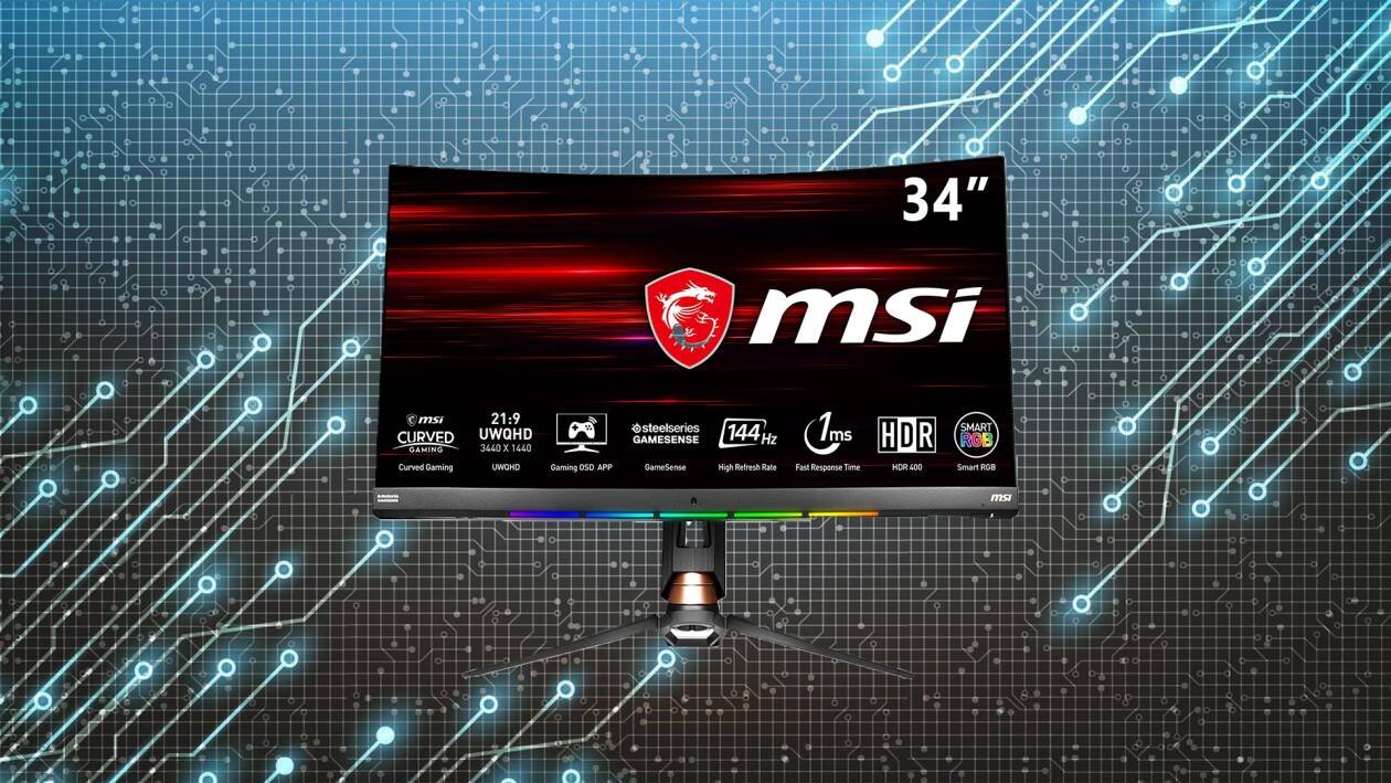 Immagine di Monitor curvo MSI Optix da 34" ad un prezzo shock su Amazon! Risparmi 200€!