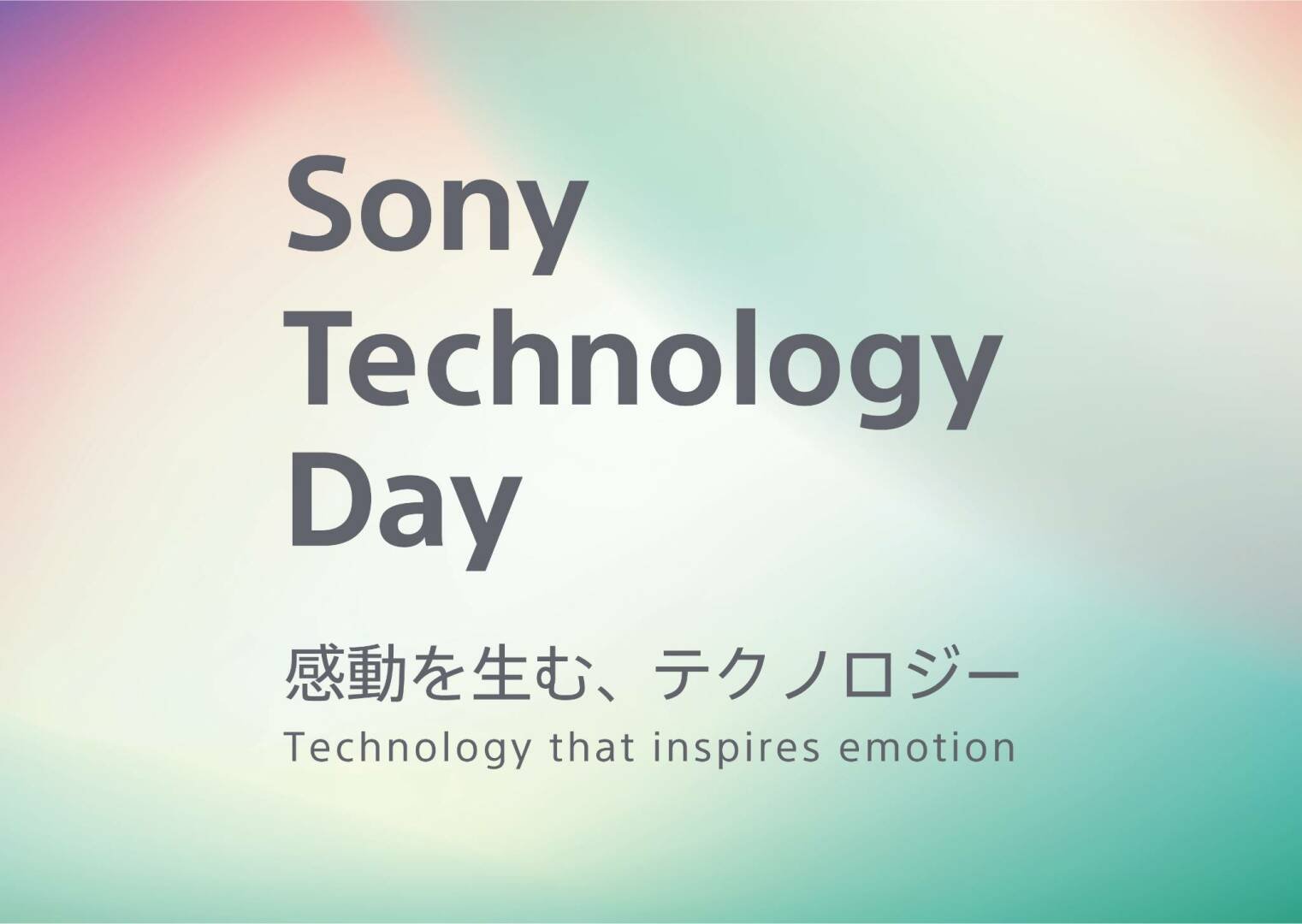 Immagine di Sony Technology Day, la tecnologia che ispira emozioni