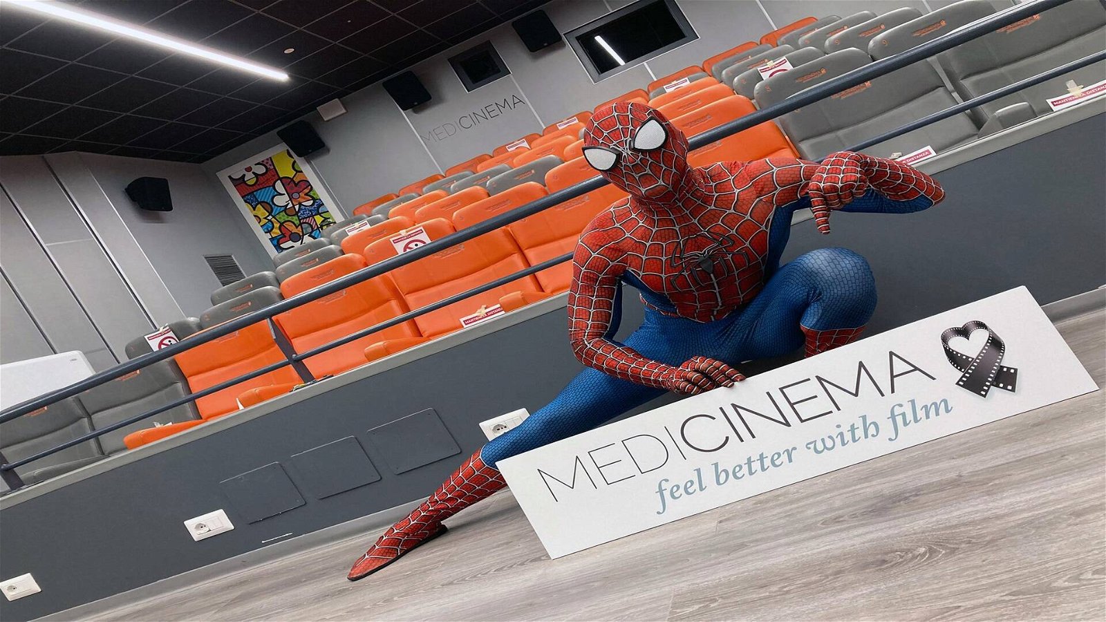 Immagine di Spider-man al Niguarda con BrianzaLUG