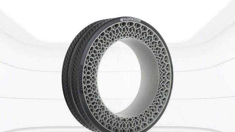 Immagine di Hankook i-Flex, al CES 2022 il nuovo pneumatico senz'aria