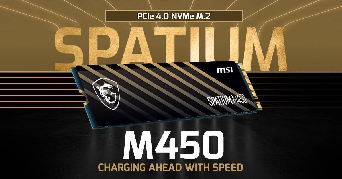 Immagine di MSI lancia SPATIUM M450, SSD PCIe 4.0 dal buon rapporto prezzo/prestazioni