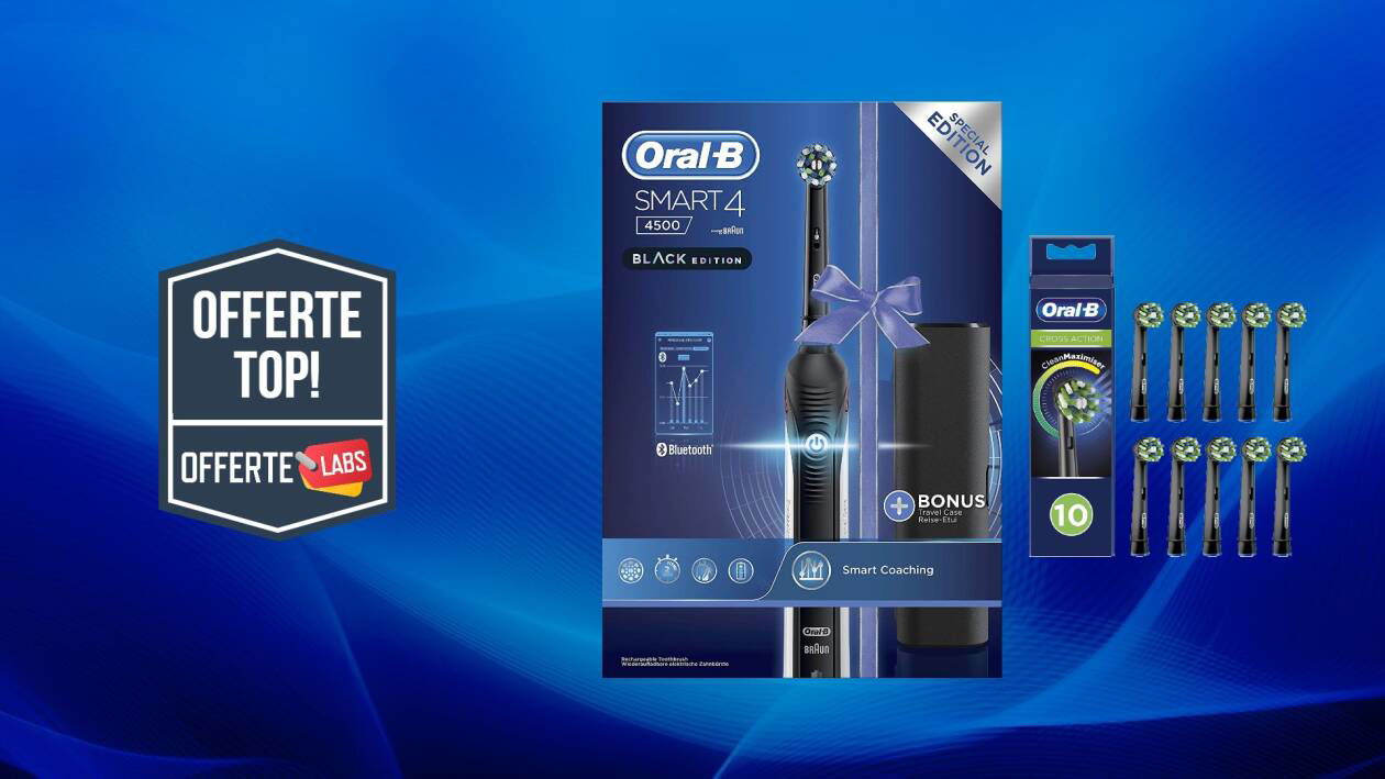 Immagine di Oral-B, sconti oltre il 50% su spazzolini elettrici e testine di ricambio