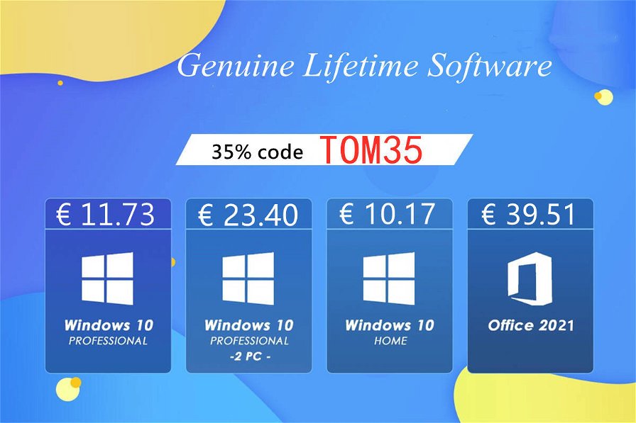 Windows 10, licenza senza fine scontata del 91% e upgrade gratis a Windows  11