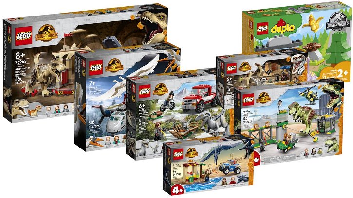 Immagine di I nuovi set LEGO Jurassic World sono una vera invasione di dinosauri!