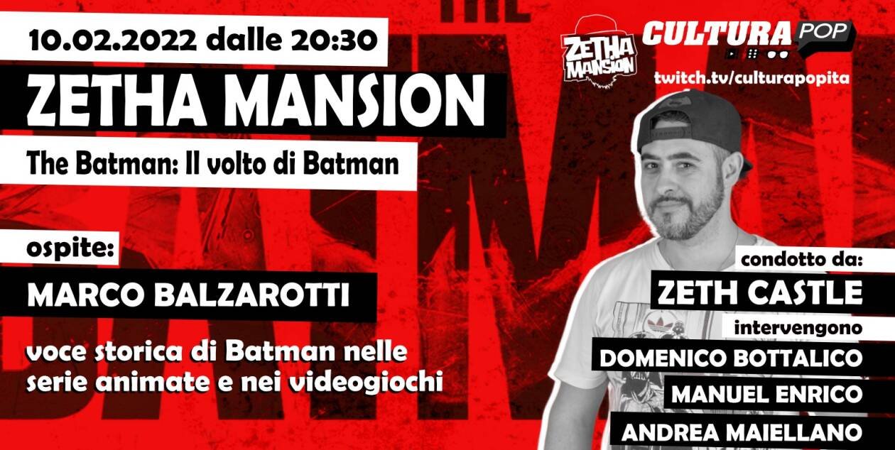 Immagine di Zetha Mansion: Il Volto di Batman con Marco Balzarotti