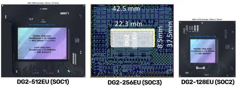 Immagine di Una misterioso prodotto con Intel Arc DG2-512 è comparso sul database Ark