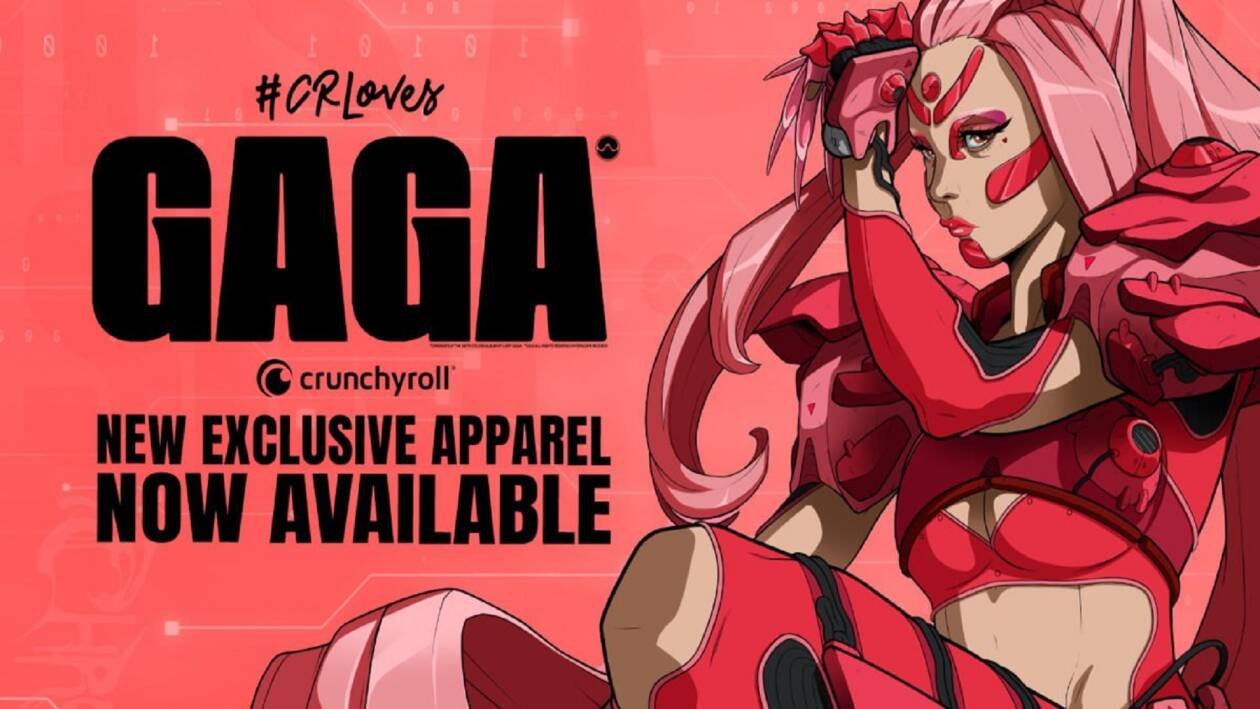 Immagine di Lady Gaga versione anime per Crunchyroll e Loves x Lady Gaga