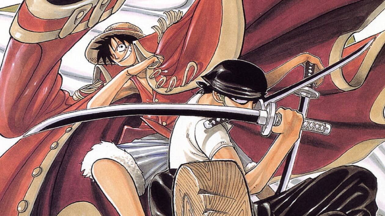 Immagine di I nuovi design a colori di Rufy e Zoro per One Piece Film Red