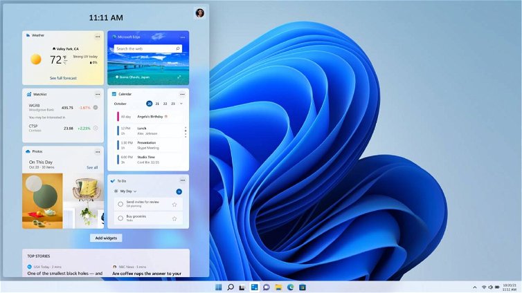 Immagine di Windows 11, in arrivo i widget a schermo intero per tutti gli utenti