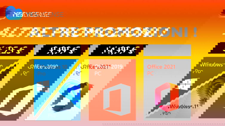 Immagine di Licenze Windows e Office a prezzi stracciati grazie alle imperdibili offerte Yeslicense!