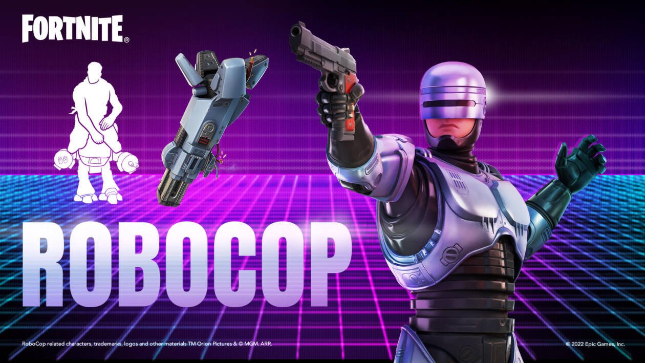 Immagine di Fortnite, pronti a giocare nei panni di Robocop?