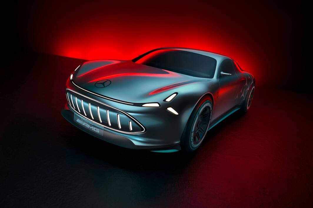Immagine di Mercedes Vision AMG, il concept elettrico che sfida Porsche Taycan