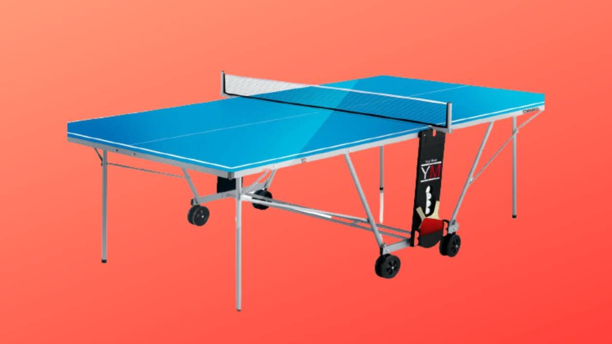Immagine di 55% di sconto su questo tavolo da ping pong adatto a interni e esterni